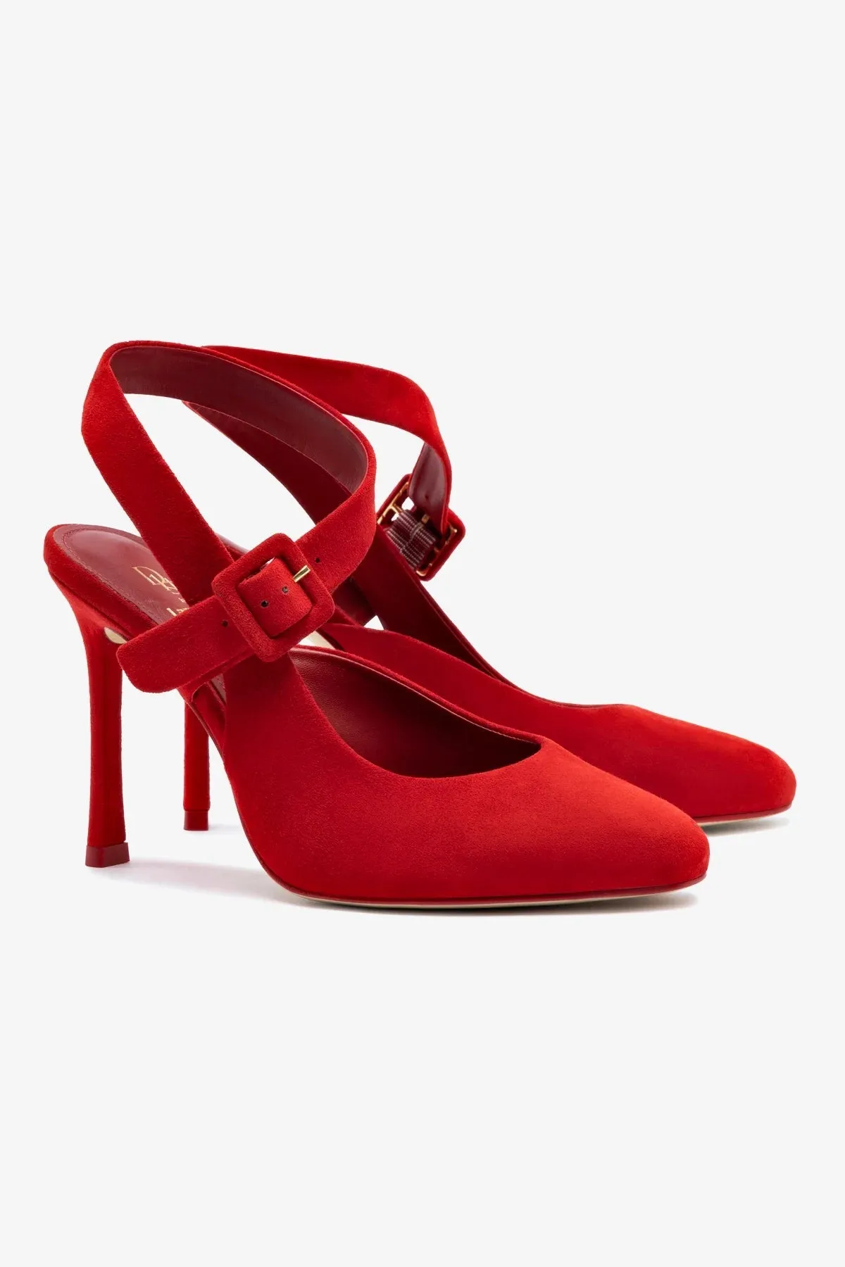 Deena By Larroud Pump In Red Suede