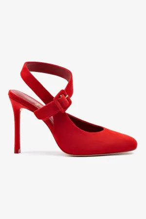 Deena By Larroud Pump In Red Suede