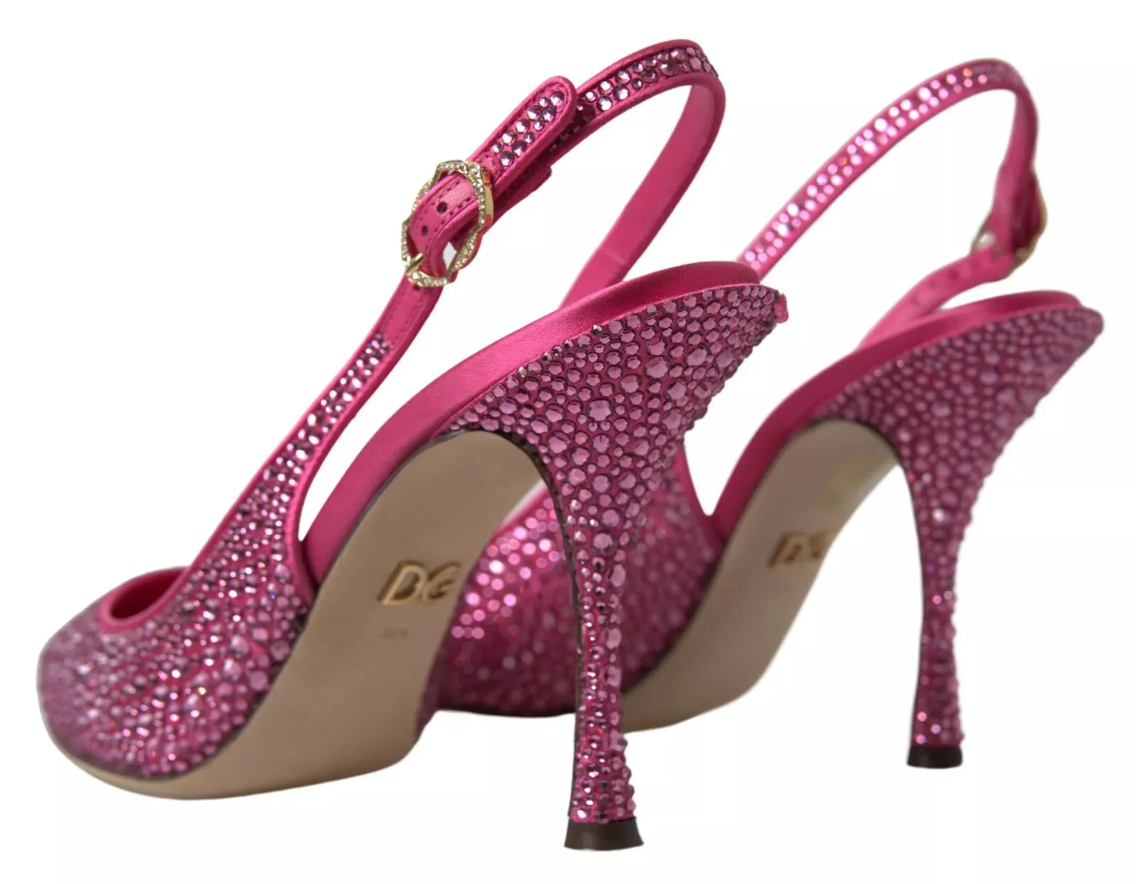 Dolce & Gabbana Slingbacks Crystal Pumps Women's Shoes (Pre-Owned)