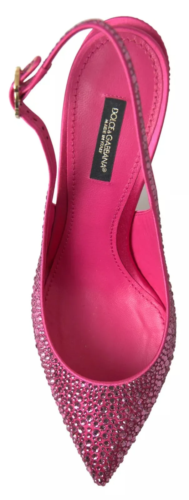 Dolce & Gabbana Slingbacks Crystal Pumps Women's Shoes (Pre-Owned)