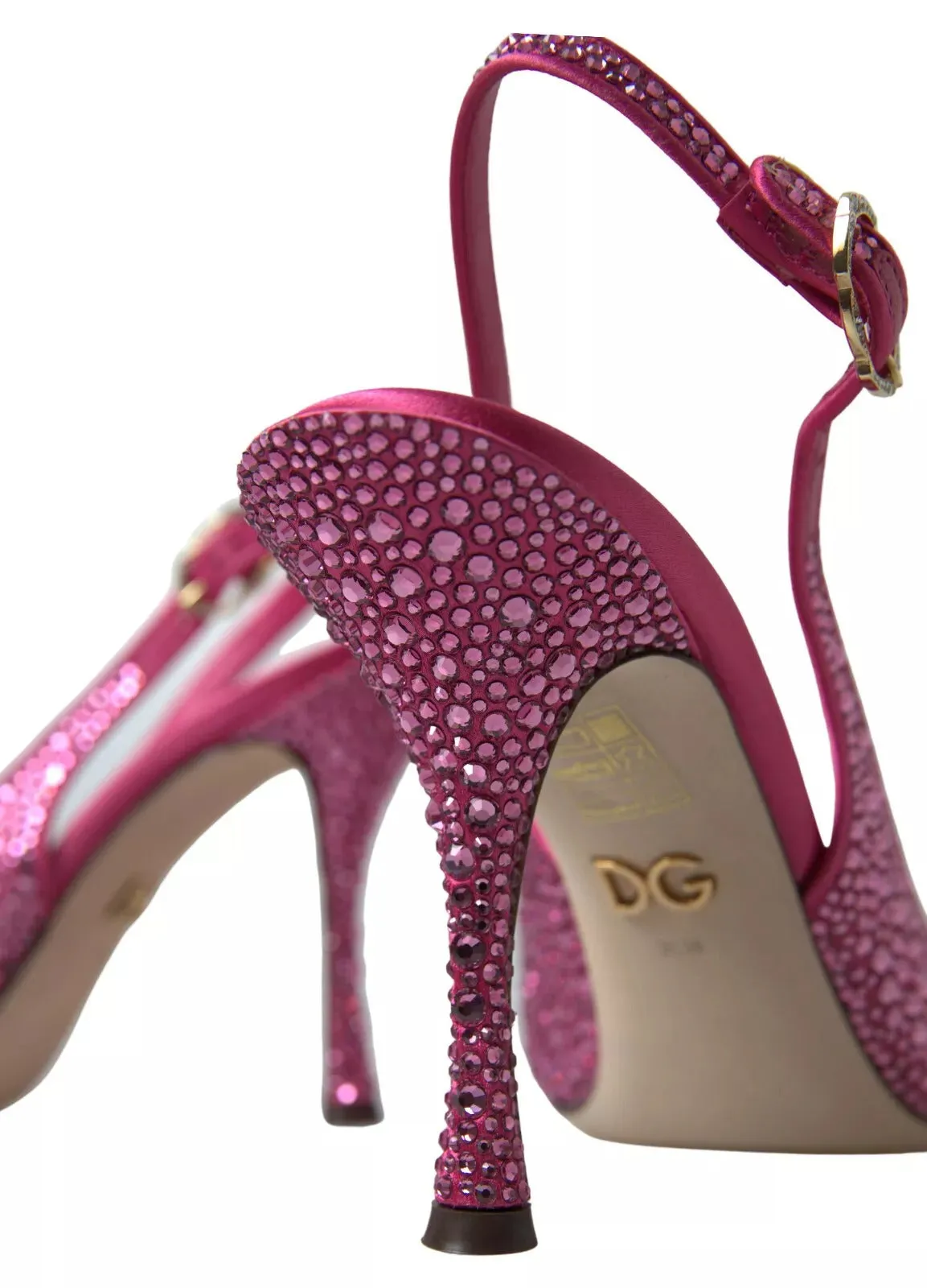 Dolce & Gabbana Slingbacks Crystal Pumps Women's Shoes (Pre-Owned)