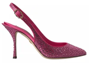 Dolce & Gabbana Slingbacks Crystal Pumps Women's Shoes (Pre-Owned)