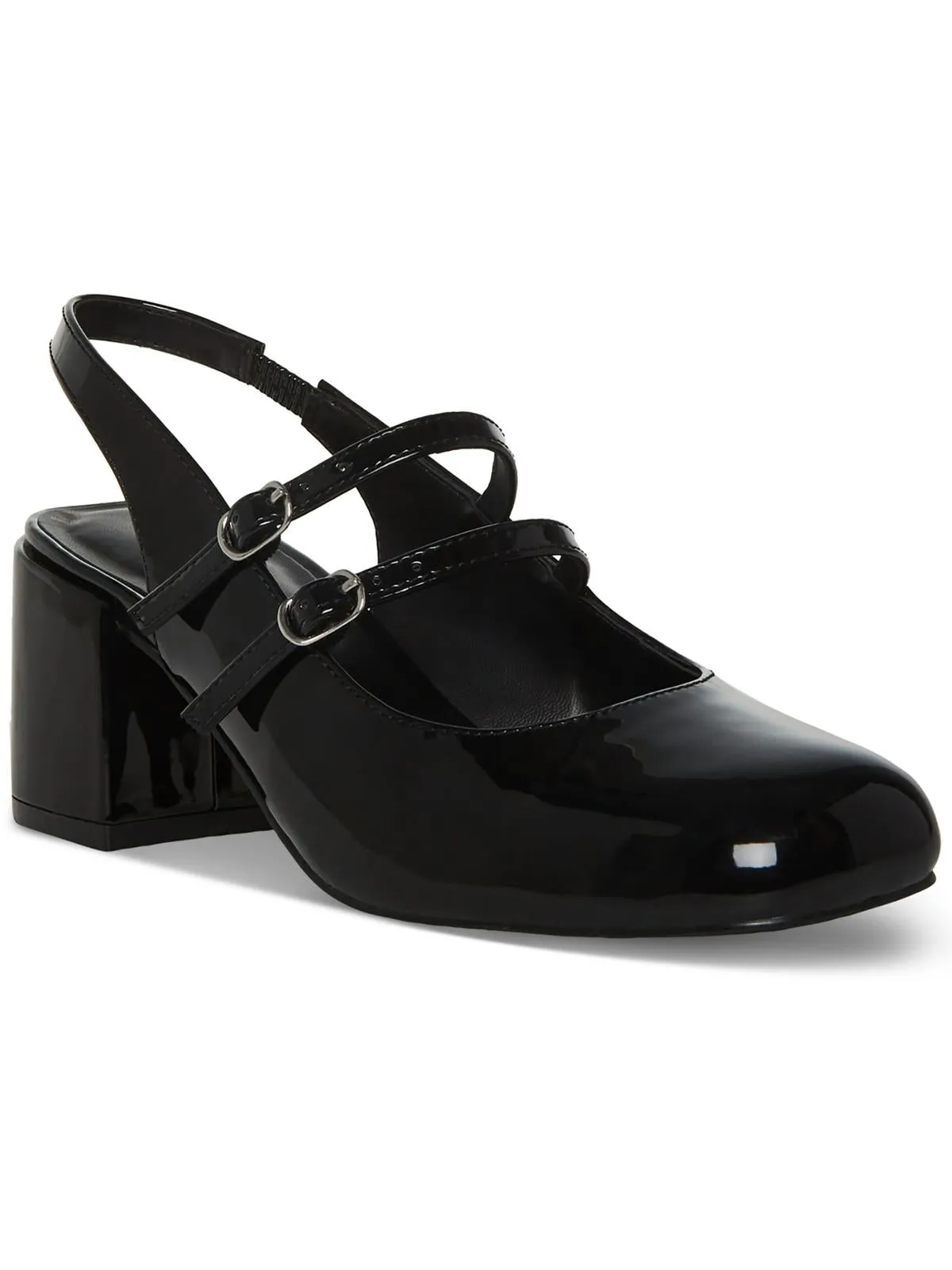 Dolll Womens Patent Mary Jane Slingback Heels