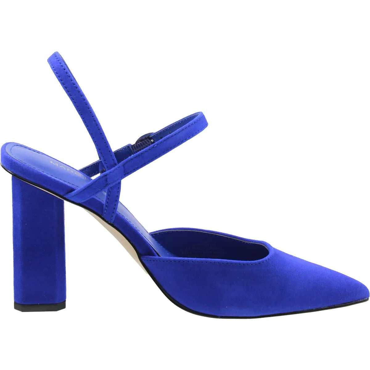 Doster Womens Suede Ankle Strap Slingback Heels