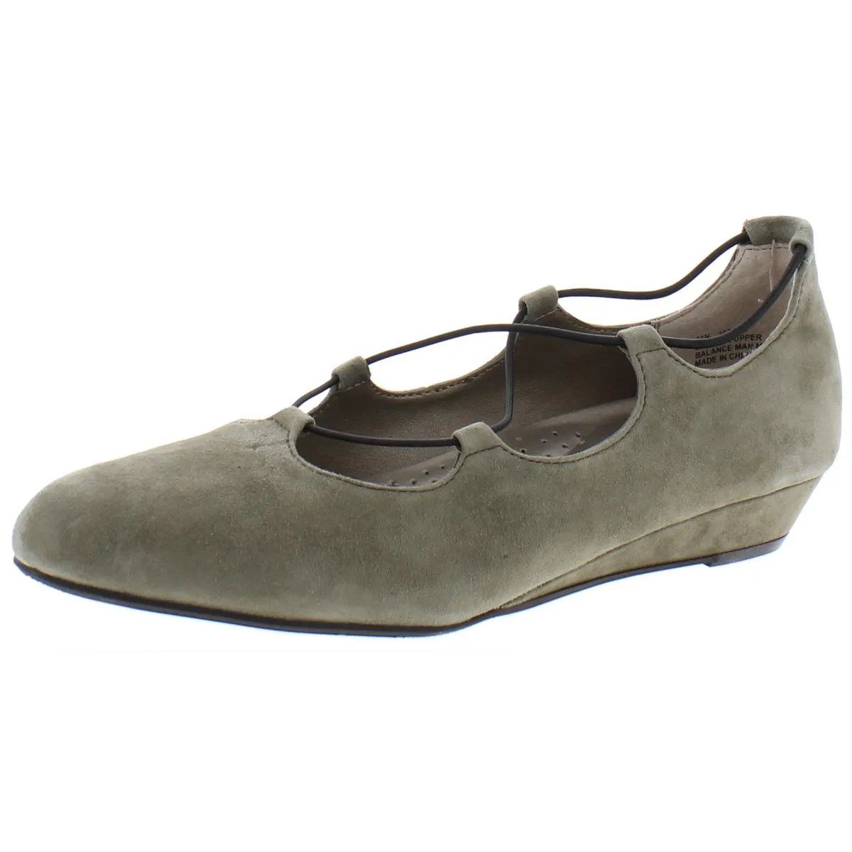 Echo Womens Cut-Out Slip On Wedge Heels