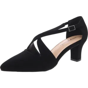 ELEGANCE Womens Strappy Manmade Block Heels