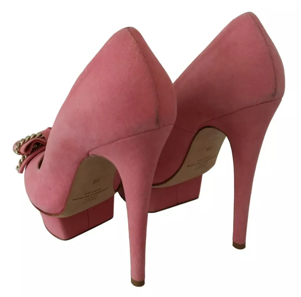 Elisabetta Franchi Bow Stiletto Heel Pumps Women's Shoes (Pre-Owned)