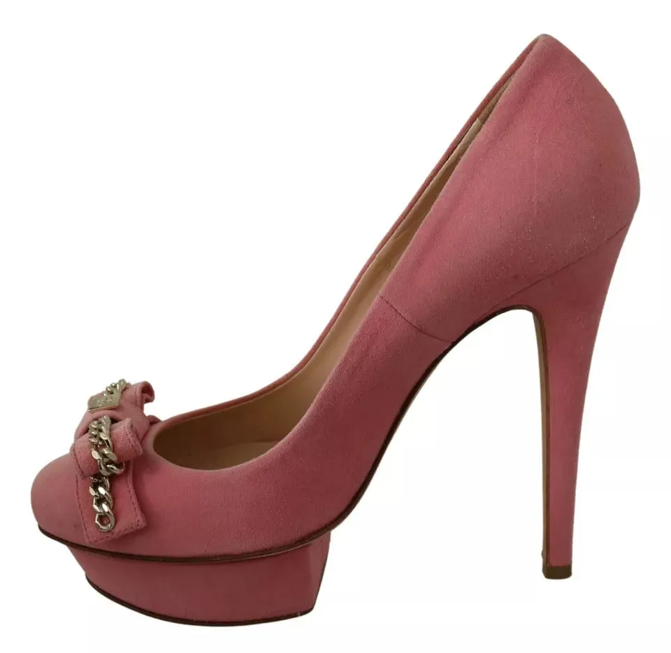 Elisabetta Franchi Bow Stiletto Heel Pumps Women's Shoes (Pre-Owned)
