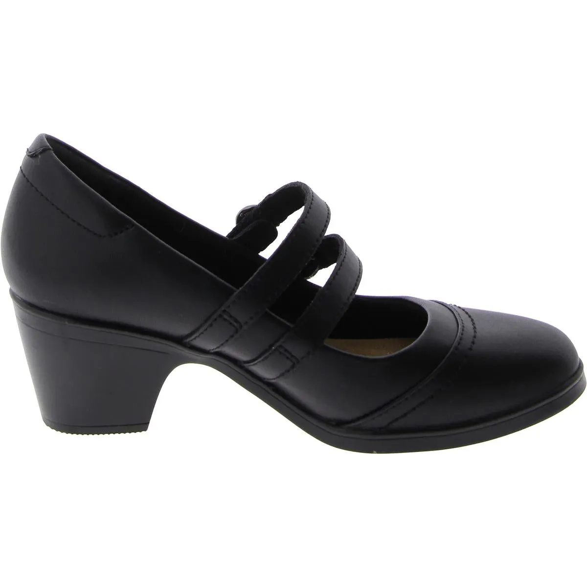 Emily2 Jane Womens Faux Leather Straps Mary Jane Heels