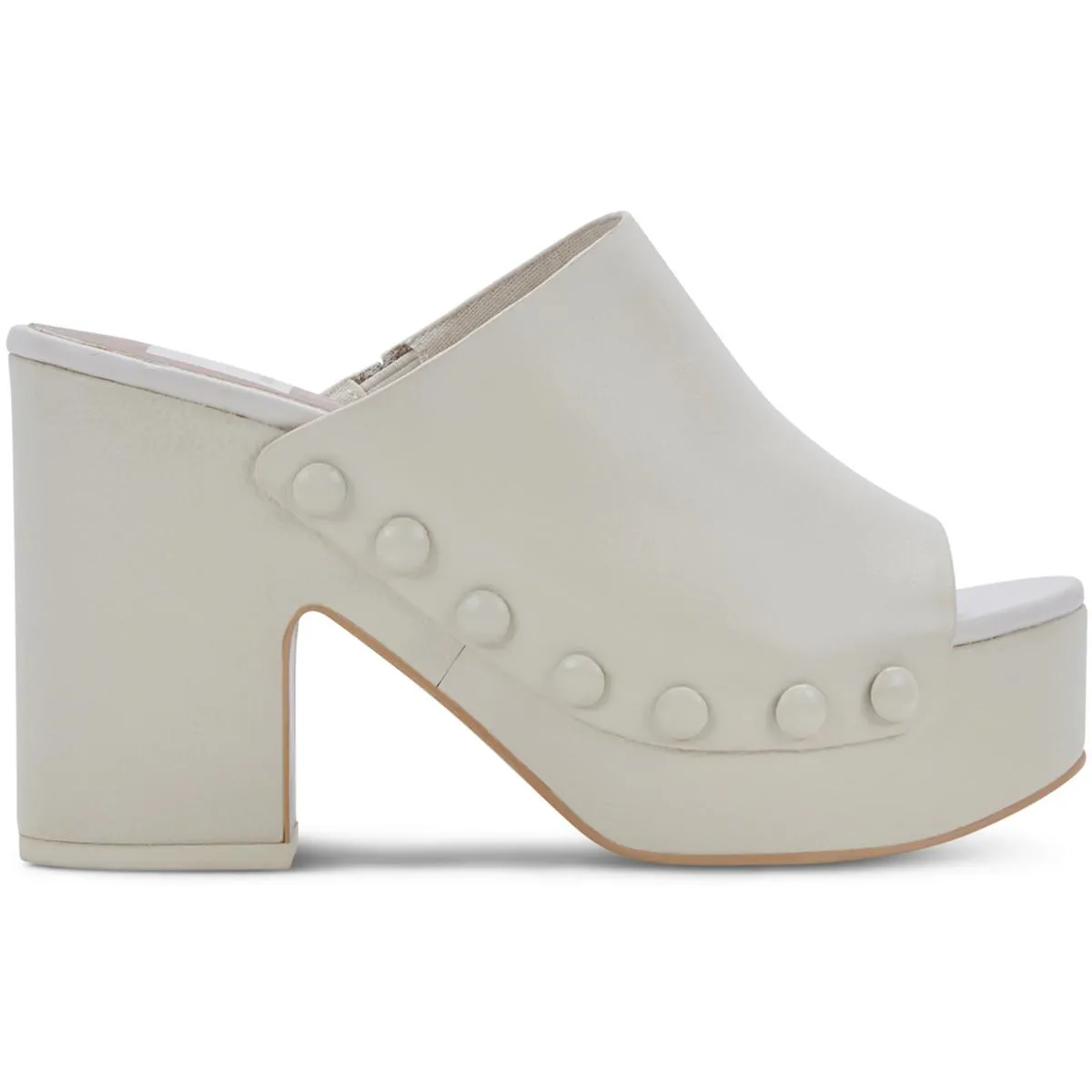 EMOL Womens Leather Slip On Clogs
