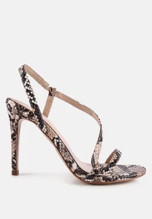 epoque heeled strappy slingback sandals