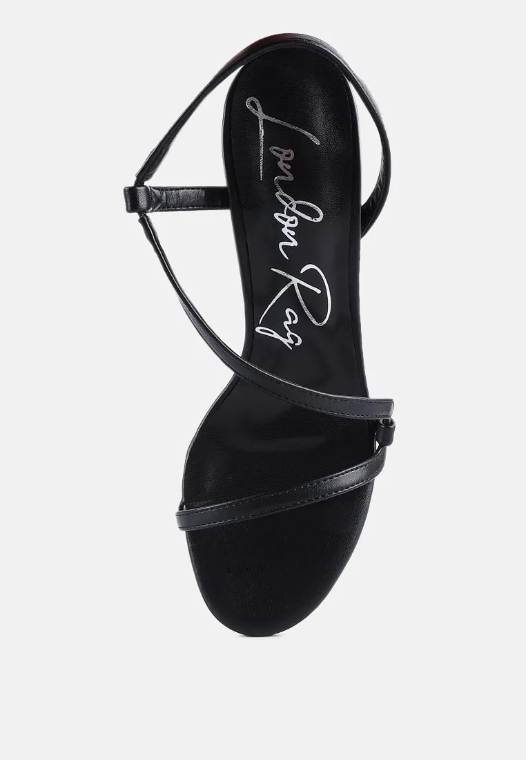 epoque heeled strappy slingback sandals