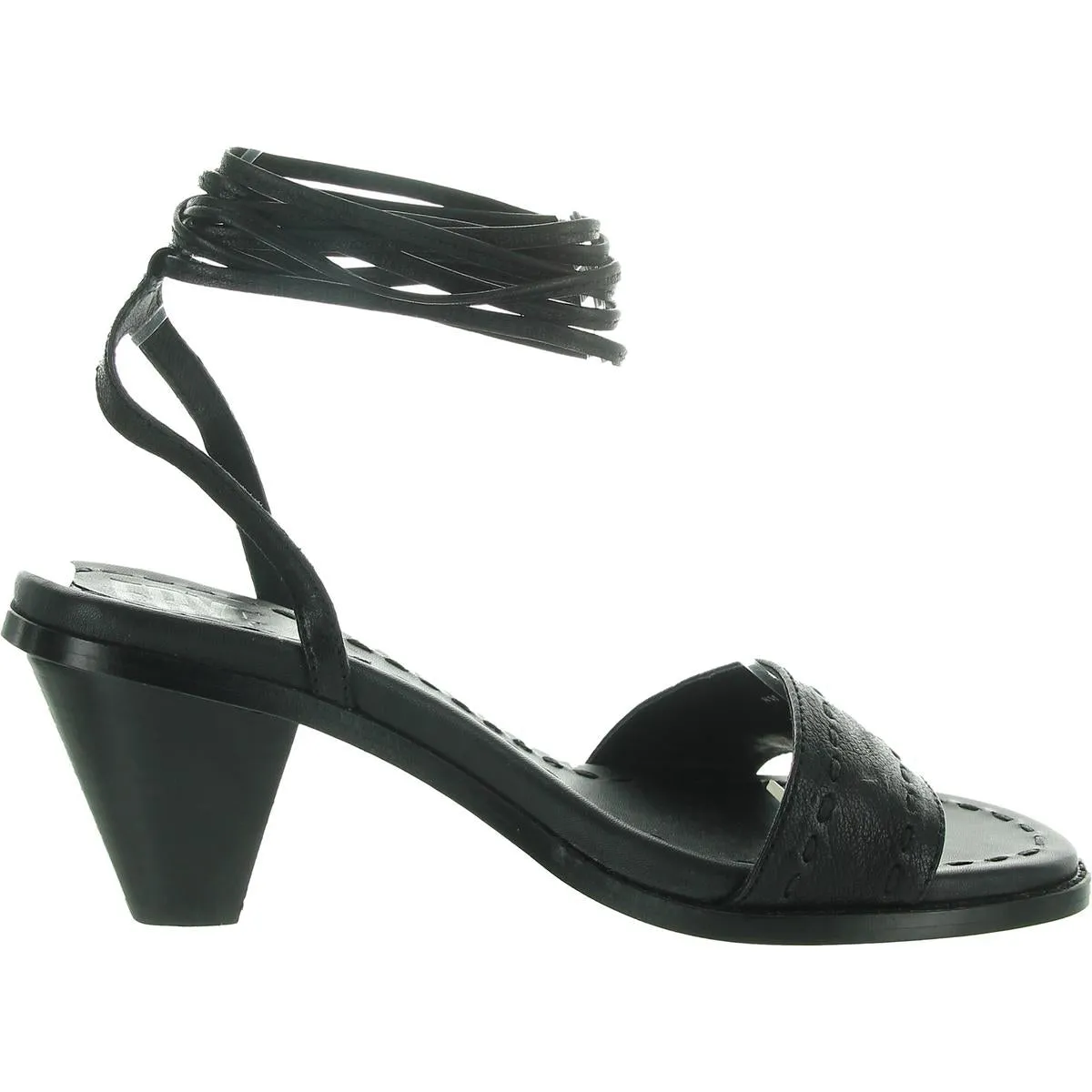 Estelle Ankle Tie Womens Solid Leather Ankle Strap