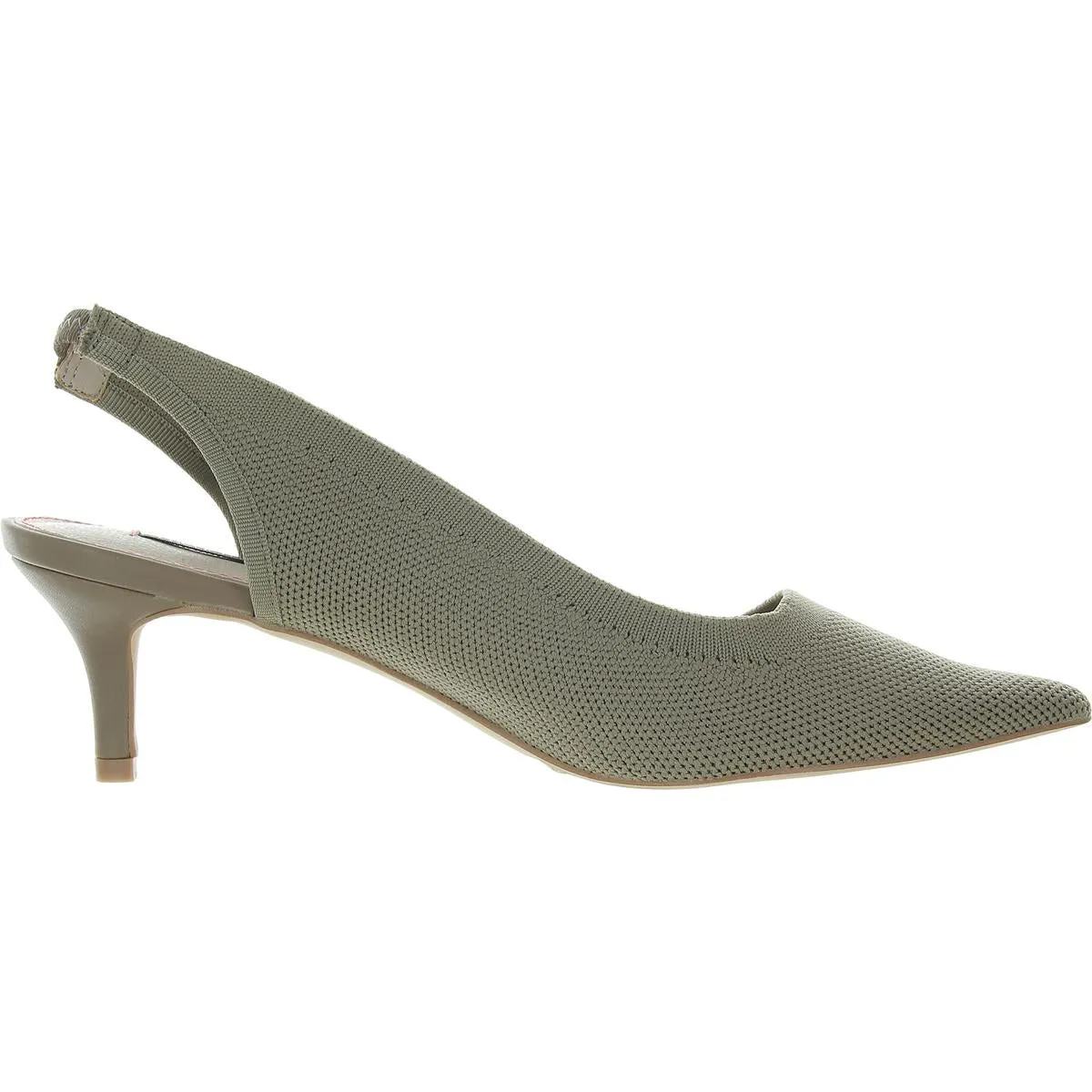 FCVIVA Womens Embellished Knit Kitten Heels