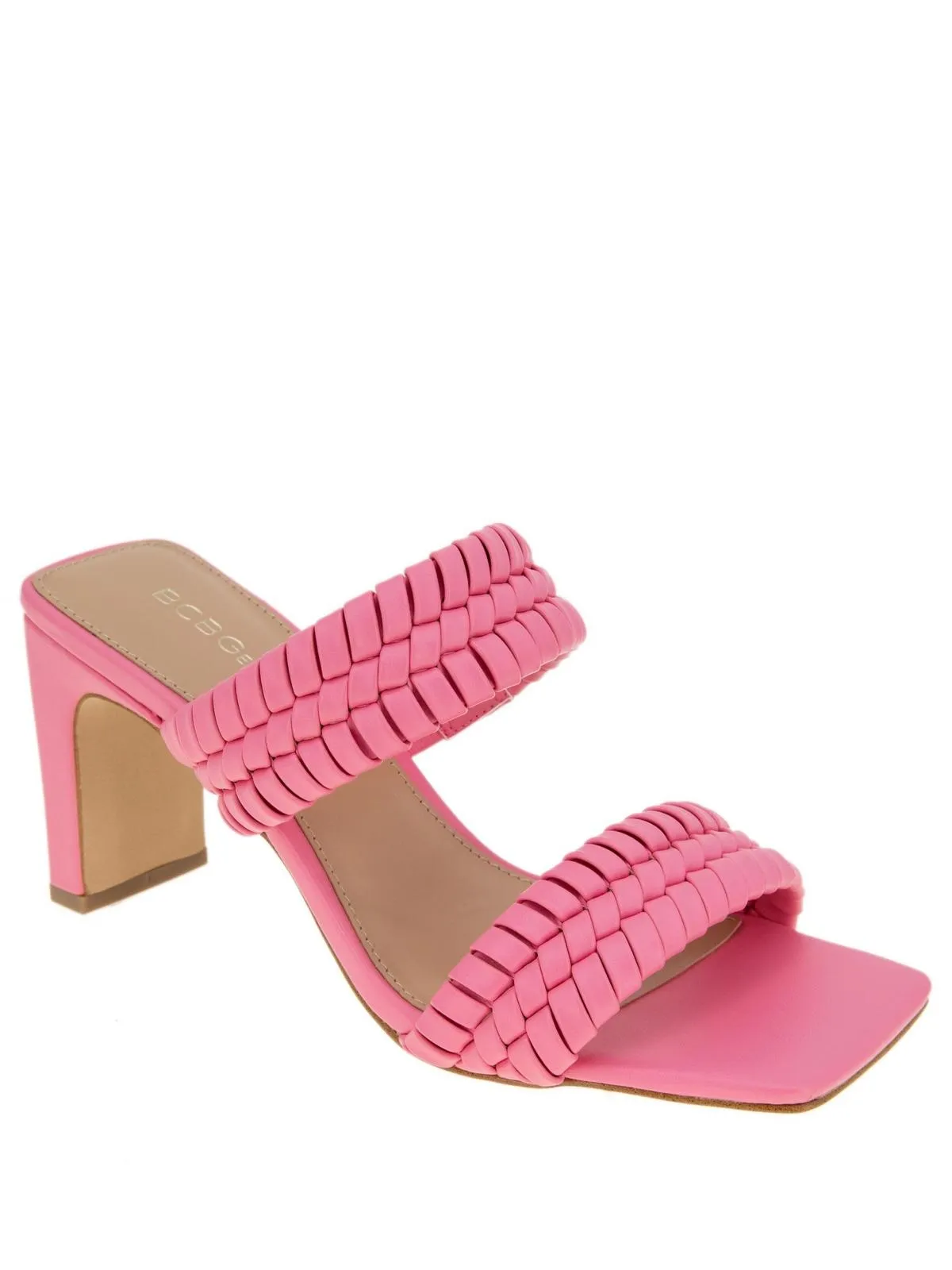 Fenda Womens Faux Leather Strappy Block Heels