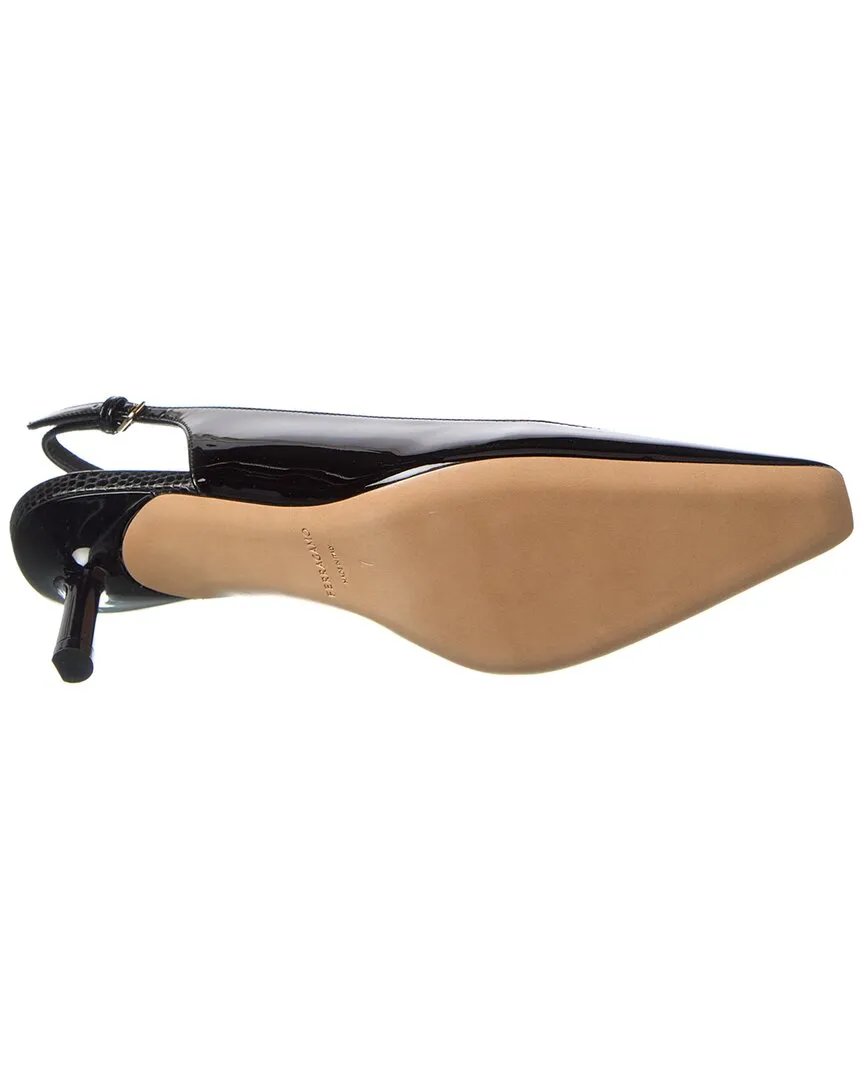 Ferragamo Patent Slingback Pump