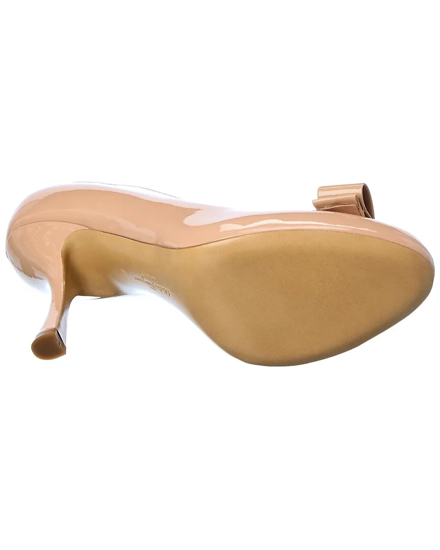 Ferragamo Vara Bow Patent Pump