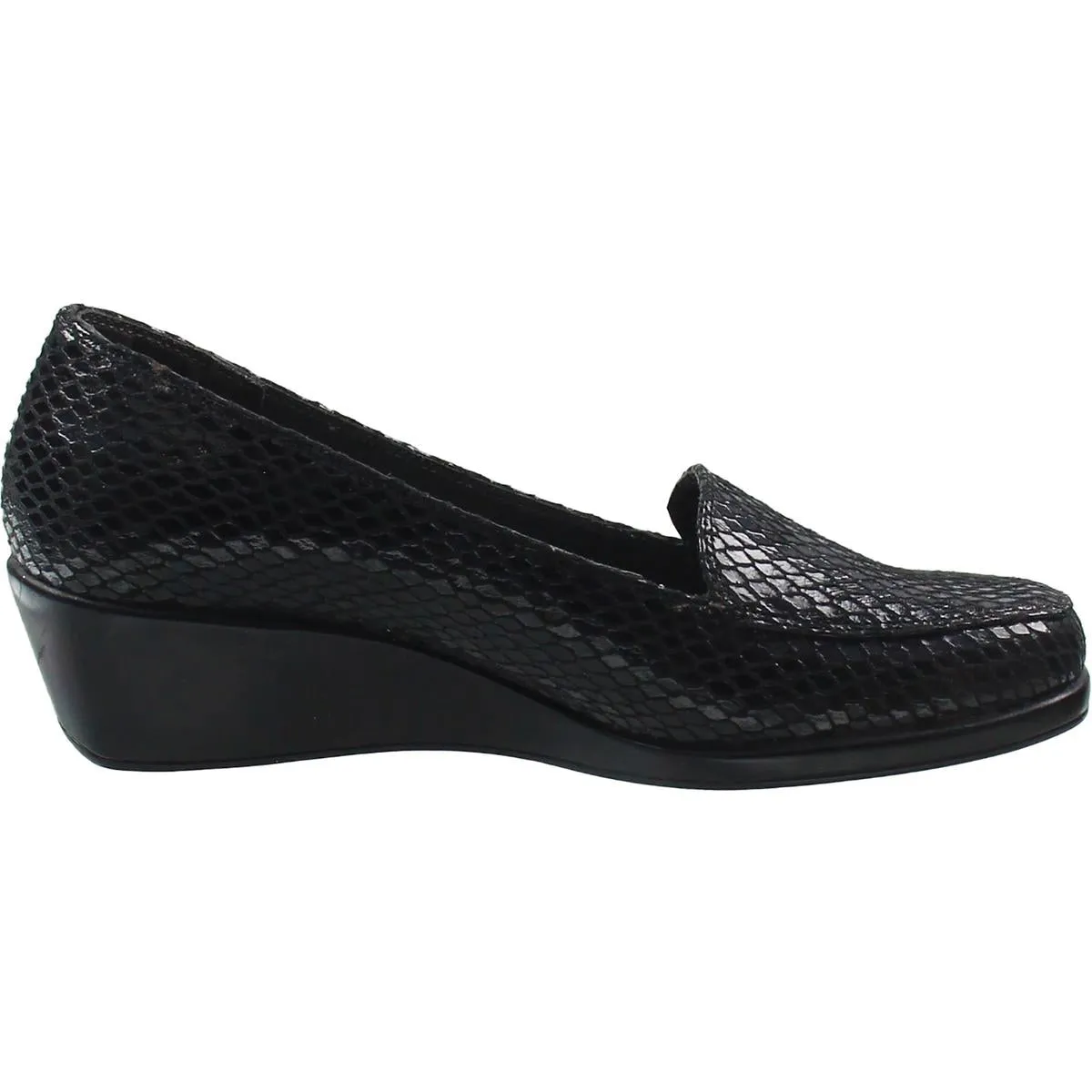 Final Exam Womens Suede Animal Print Wedge Heels