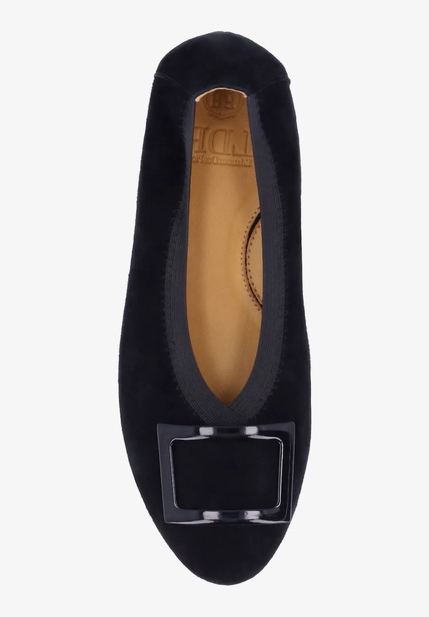 Floella Buckle Pump In Black Kid Suede