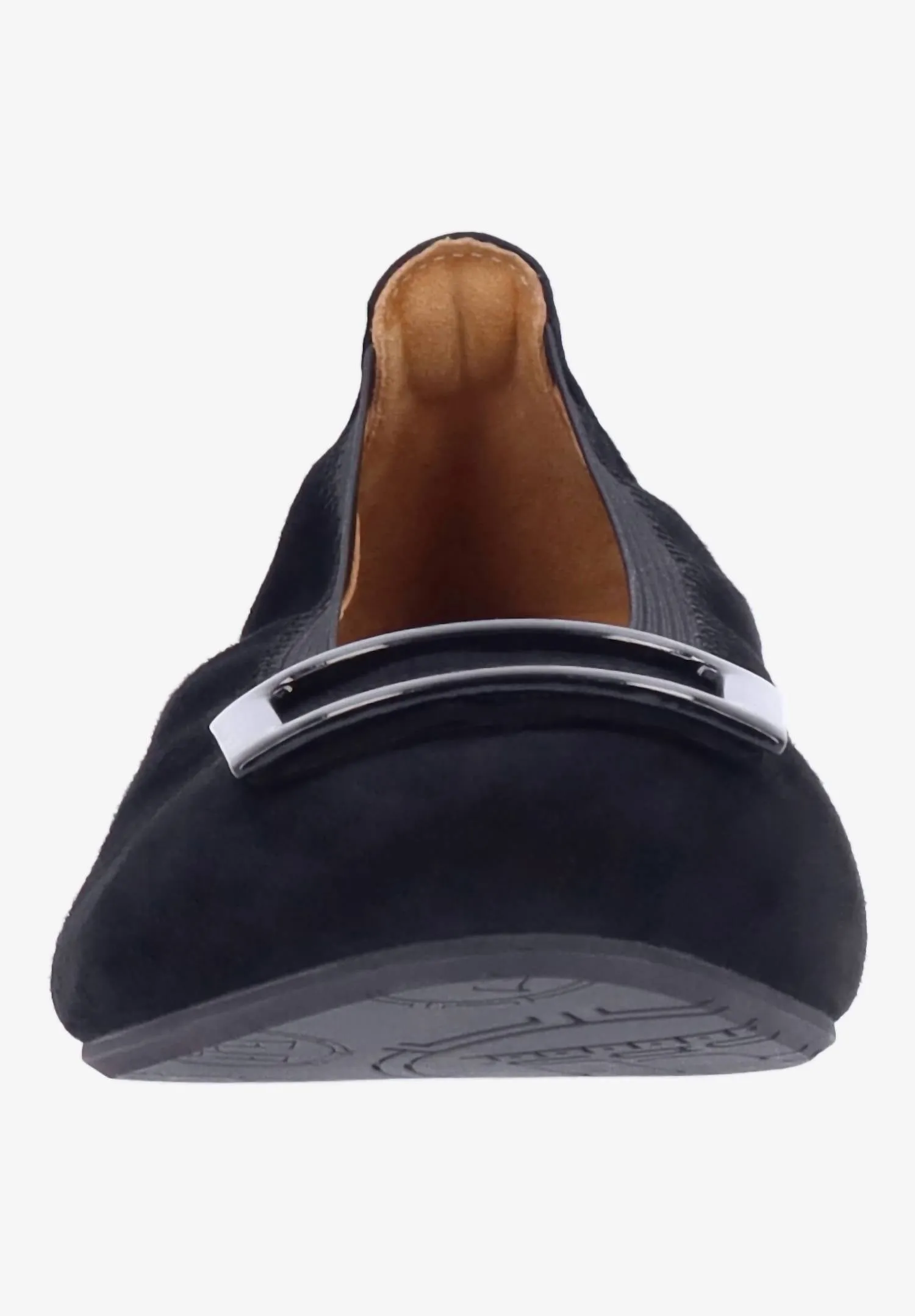 Floella Buckle Pump In Black Kid Suede