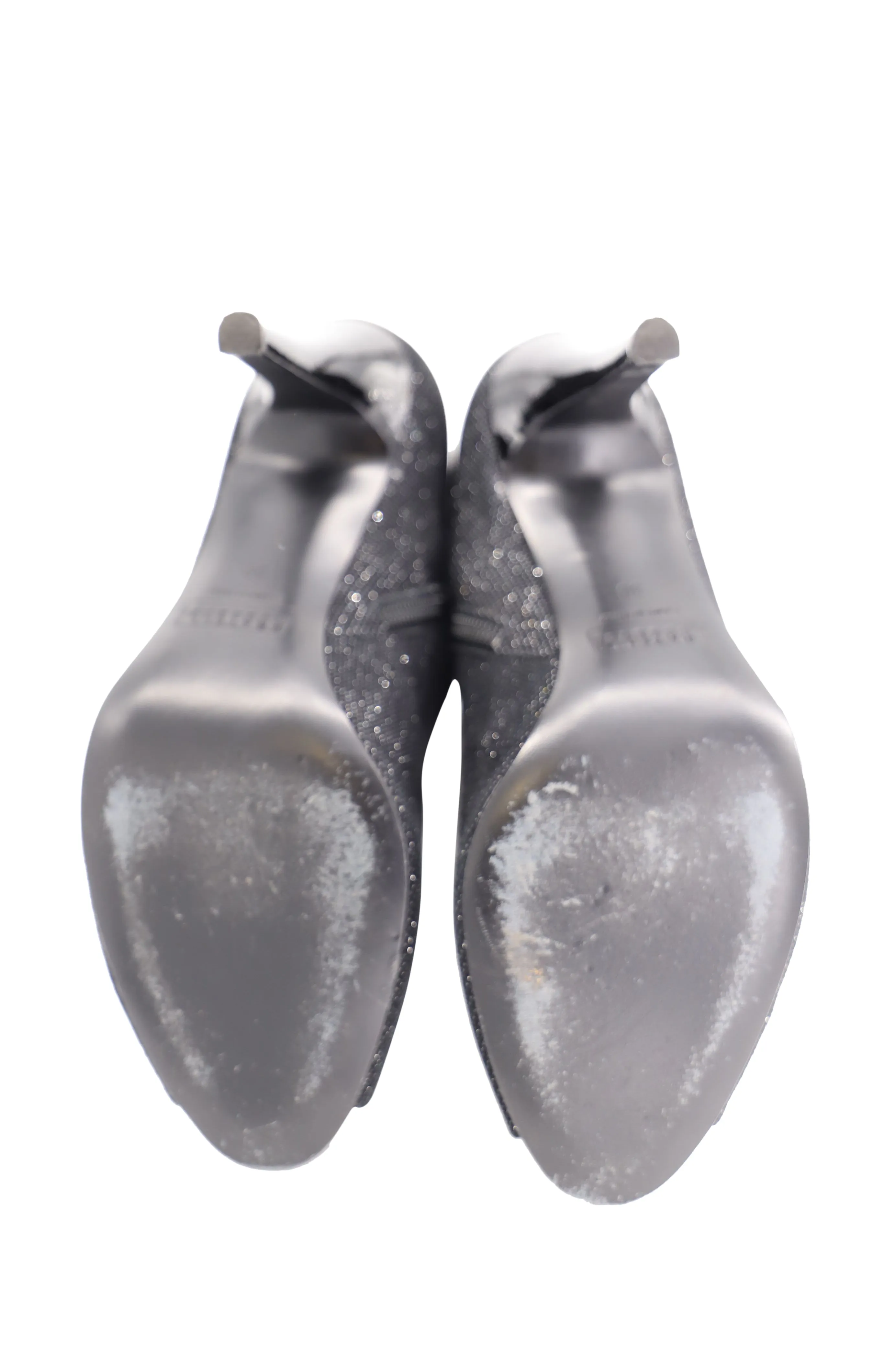 Fratelli Rossetti Metallic Open Toe Pointed Boots in Black Leather