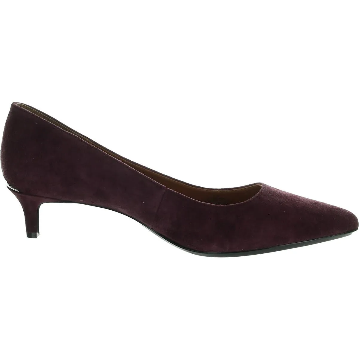 Gabrianna Womens Leather Kitten Heel Dress Pumps