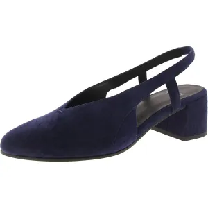 GALS Womens Block Heel Suede Slingback Heels