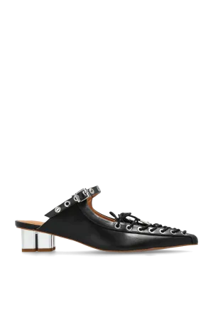 Ganni Eco Leather Heeled Mules
