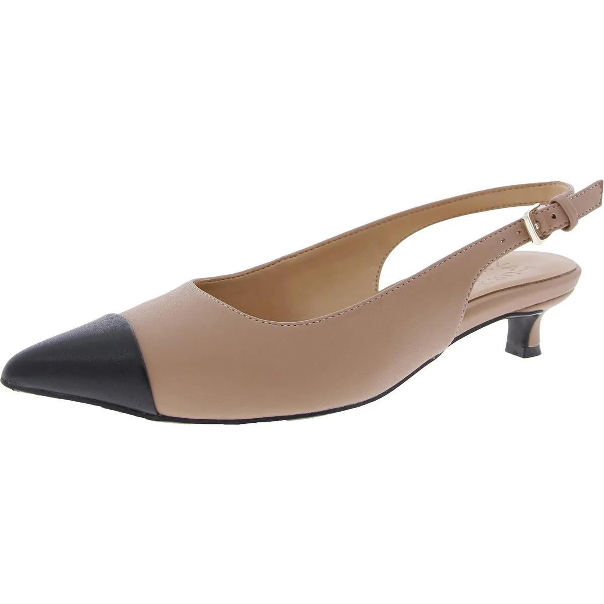 GAZING Womens Adjustable Manmade Slingback Heels