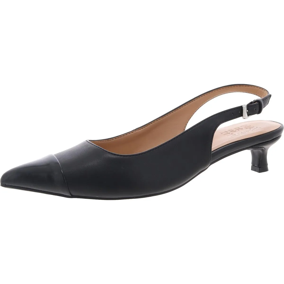 GAZING Womens Adjustable Manmade Slingback Heels
