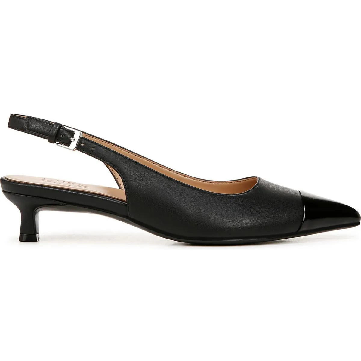 GAZING Womens Adjustable Manmade Slingback Heels