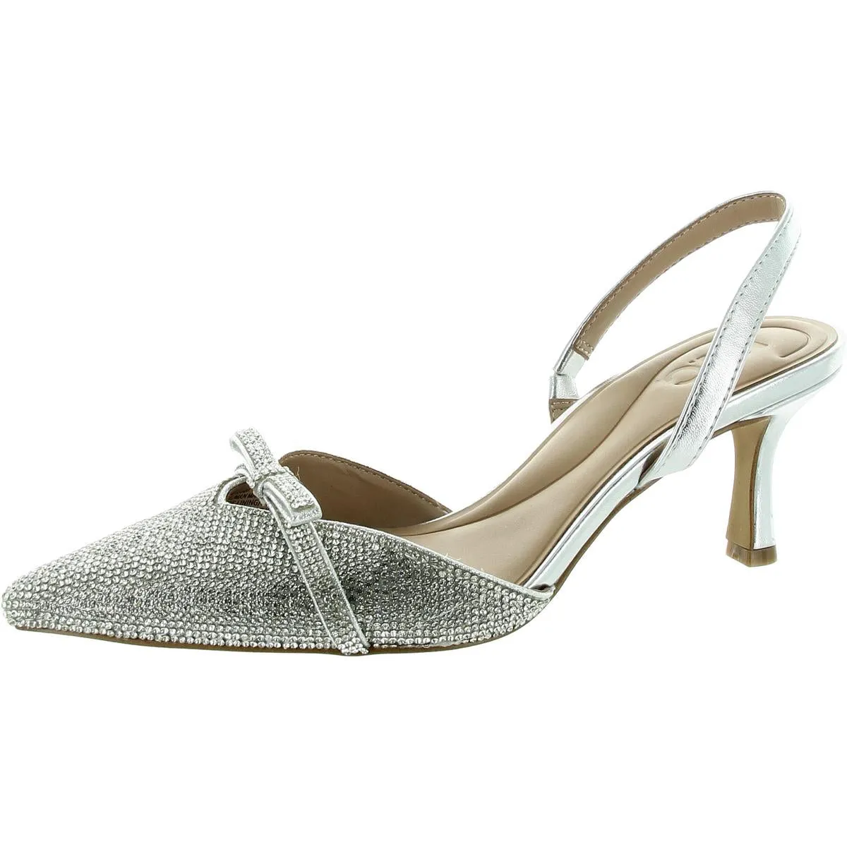 Gelsey3f Womens Sequined Manmade Ankle Strap