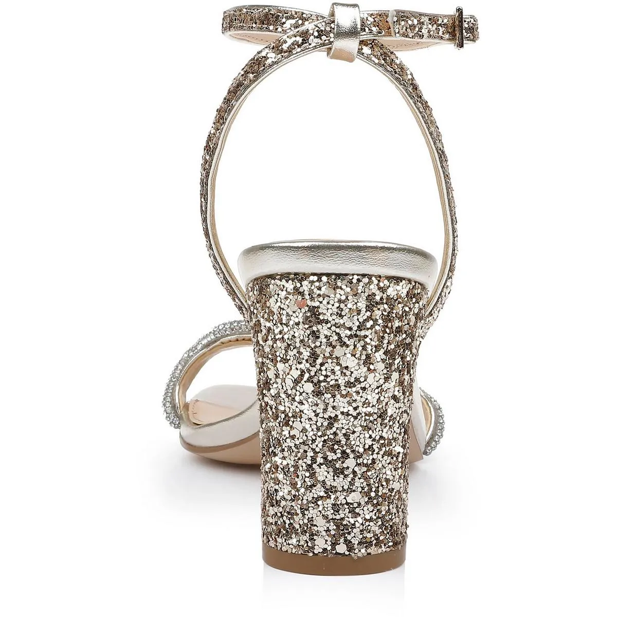 GEM Womens Jeweled Manmade Ankle Strap