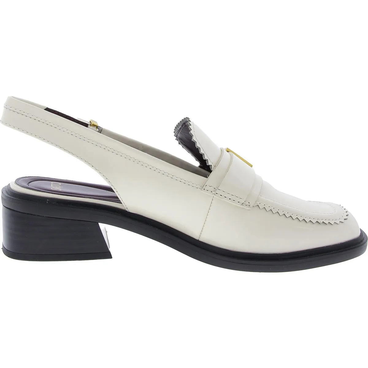 Gianna Womens Metallic Slingback Heels