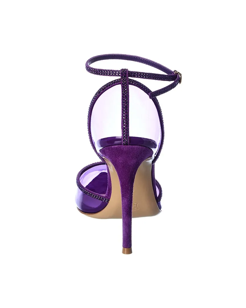 Gianvito Rossi 105 Suede-Trim Pump