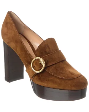 Gianvito Rossi 70 Suede Platform Pump
