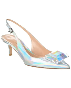 Gianvito Rossi Jaipur 55 Leather Slingback Pump