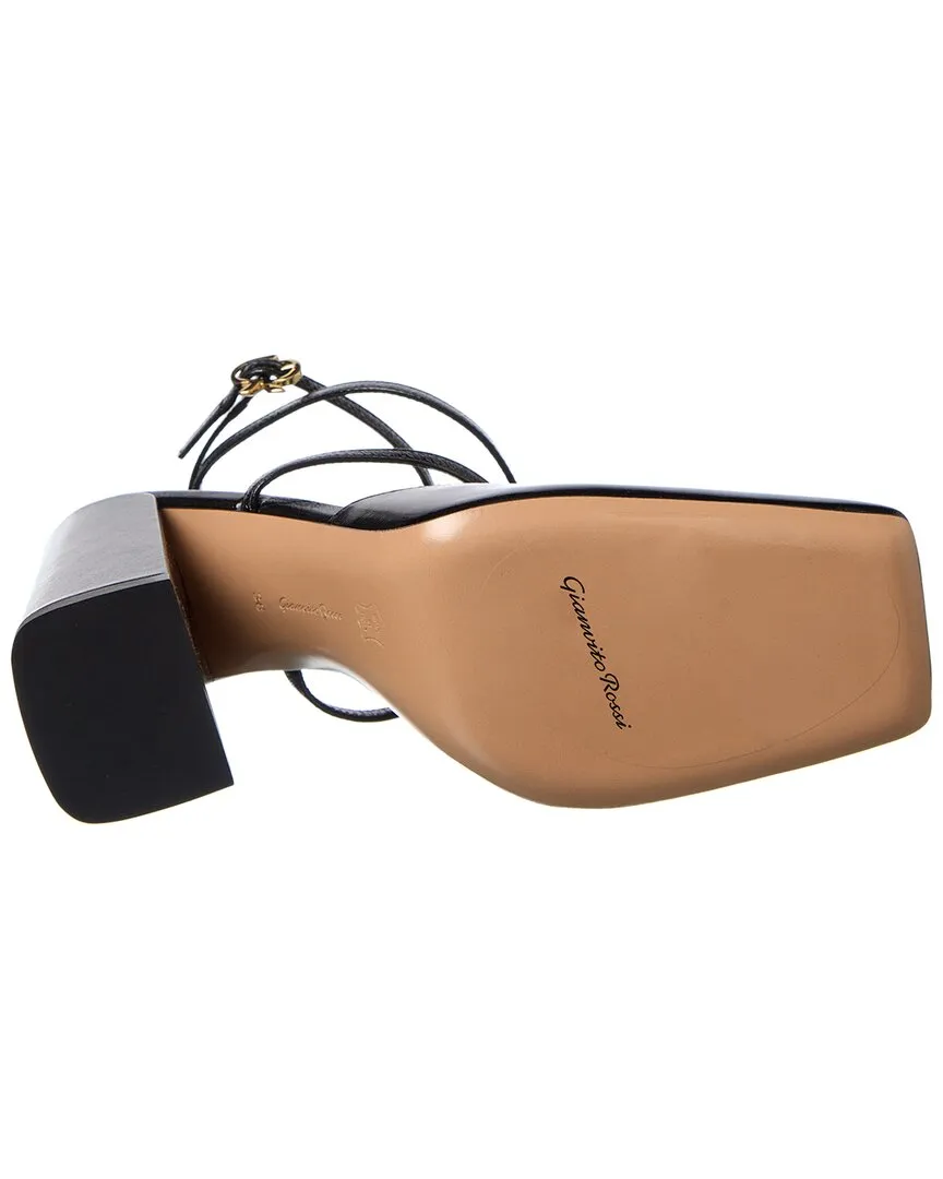 Gianvito Rossi Ludovica Leather Slingback Pump
