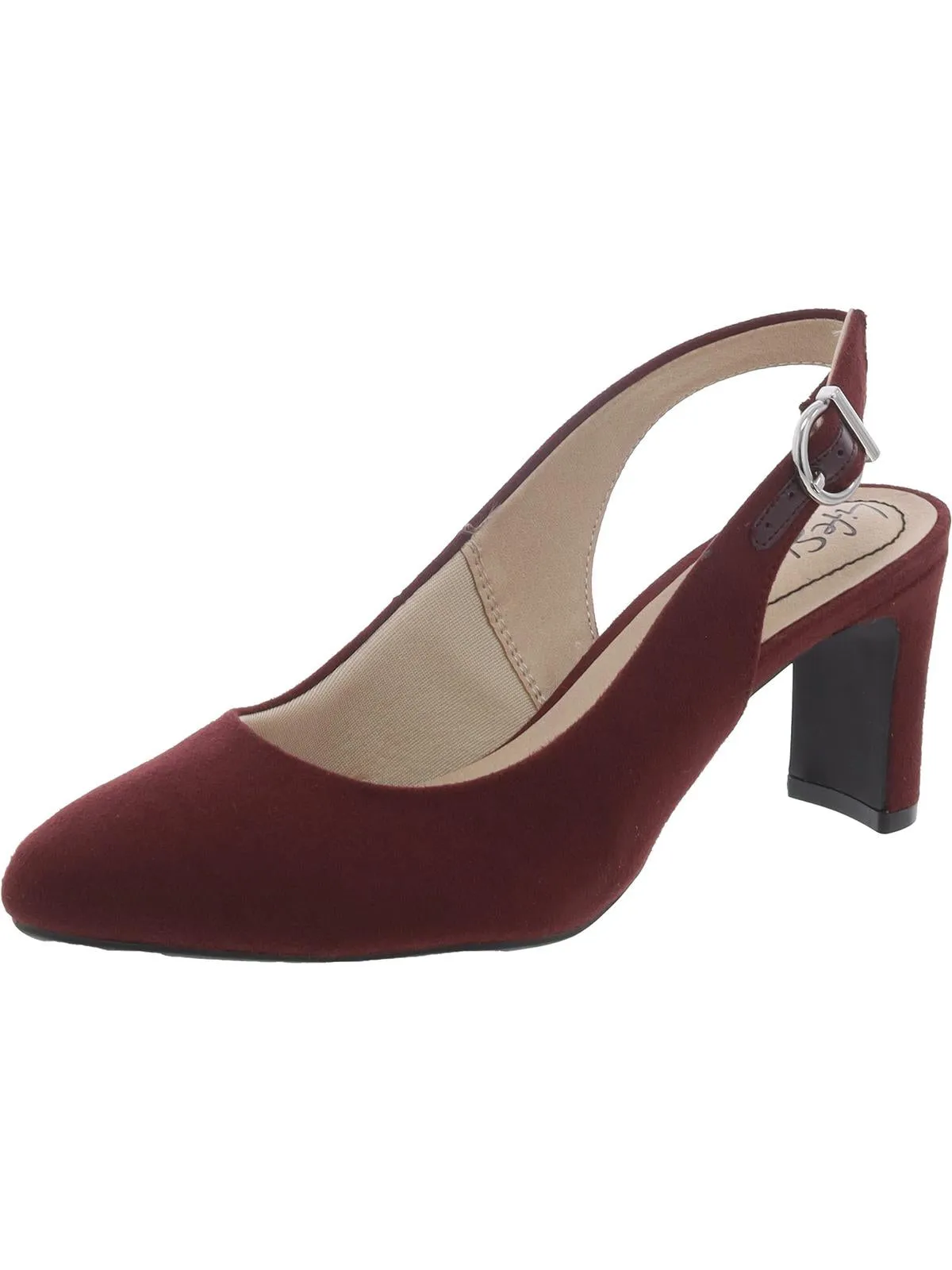 Gigi Sling  Womens Cushioned Footbed Slip On Dress Heels