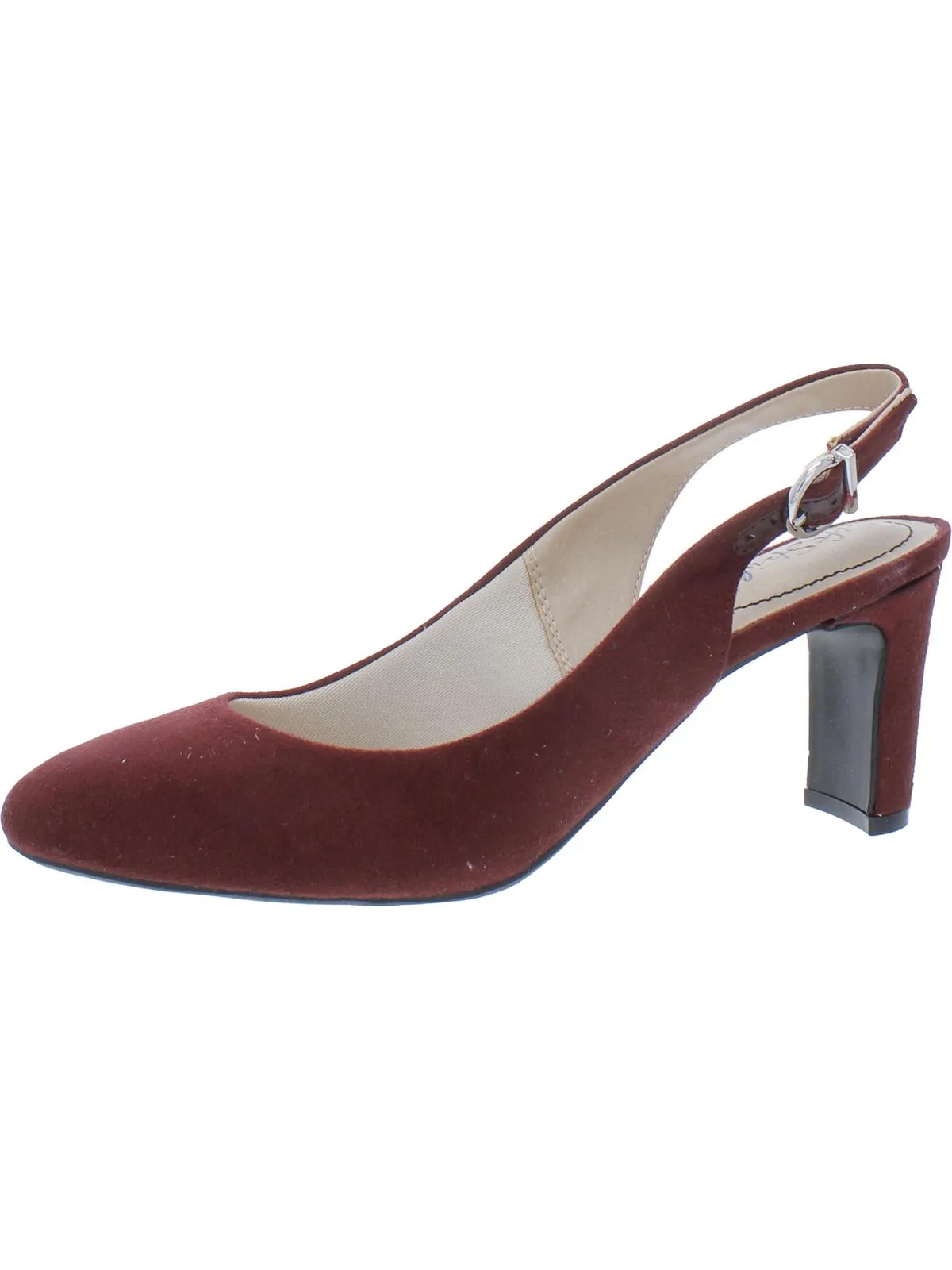 Gigi Sling  Womens Cushioned Footbed Slip On Dress Heels