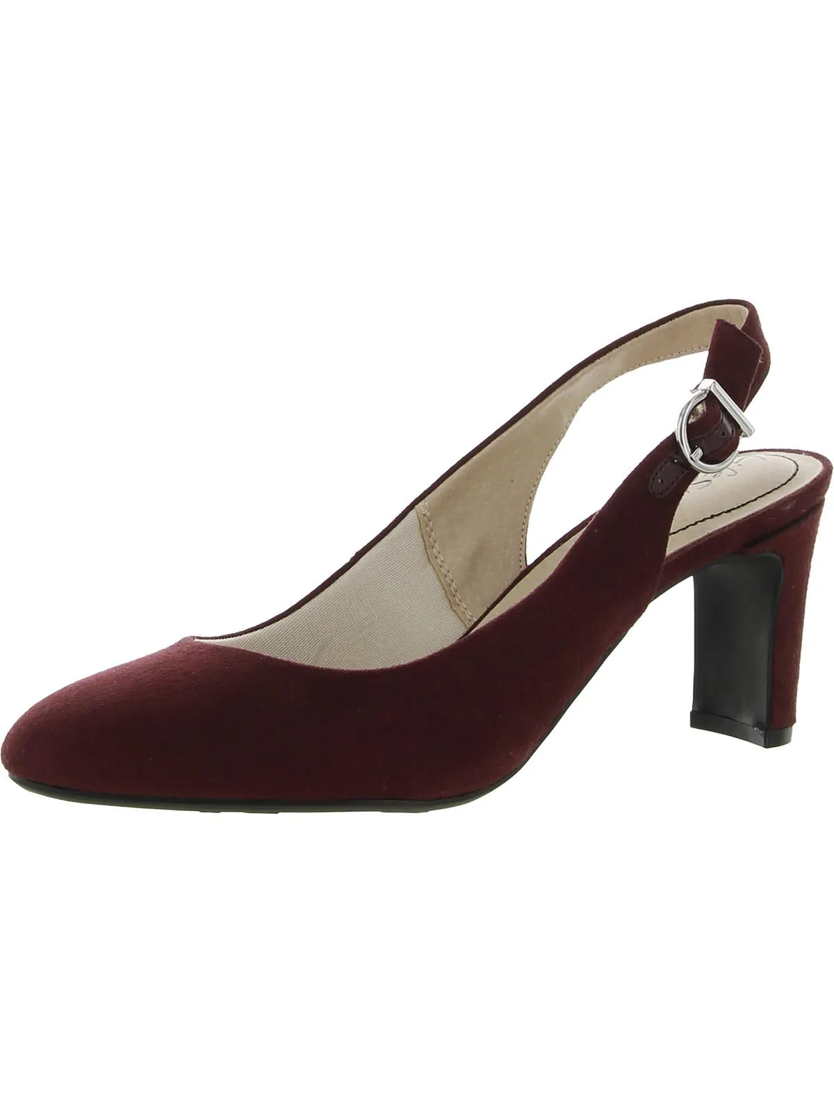Gigi Sling  Womens Cushioned Footbed Slip On Dress Heels