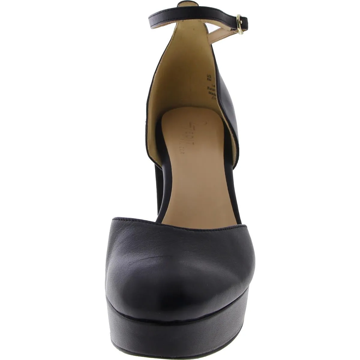 Giovanna Womens Leather Pumps Platform Heels