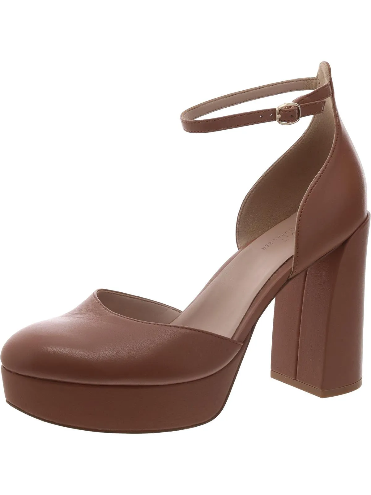 Giovanna Womens Leather Pumps Platform Heels