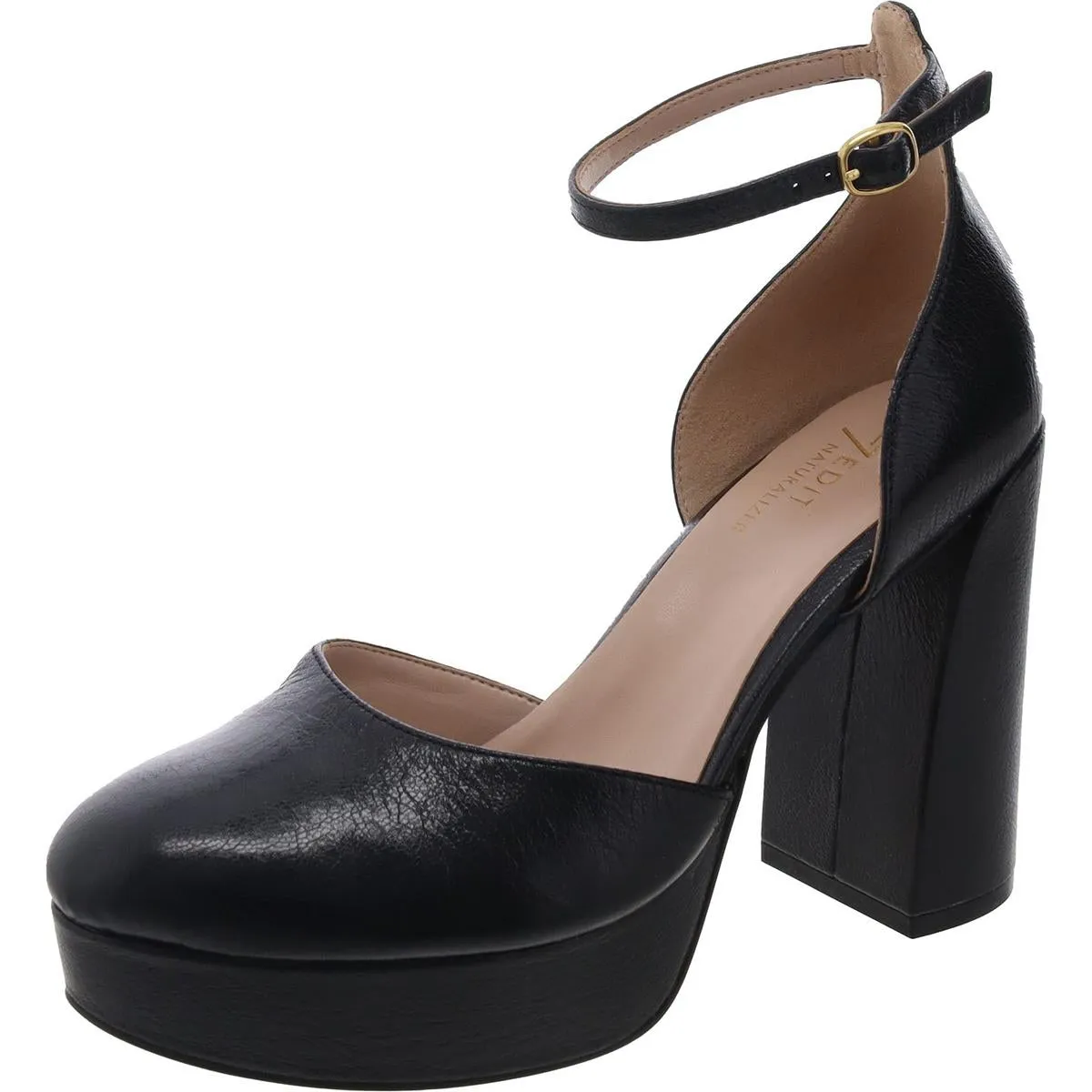 Giovanna Womens Leather Pumps Platform Heels