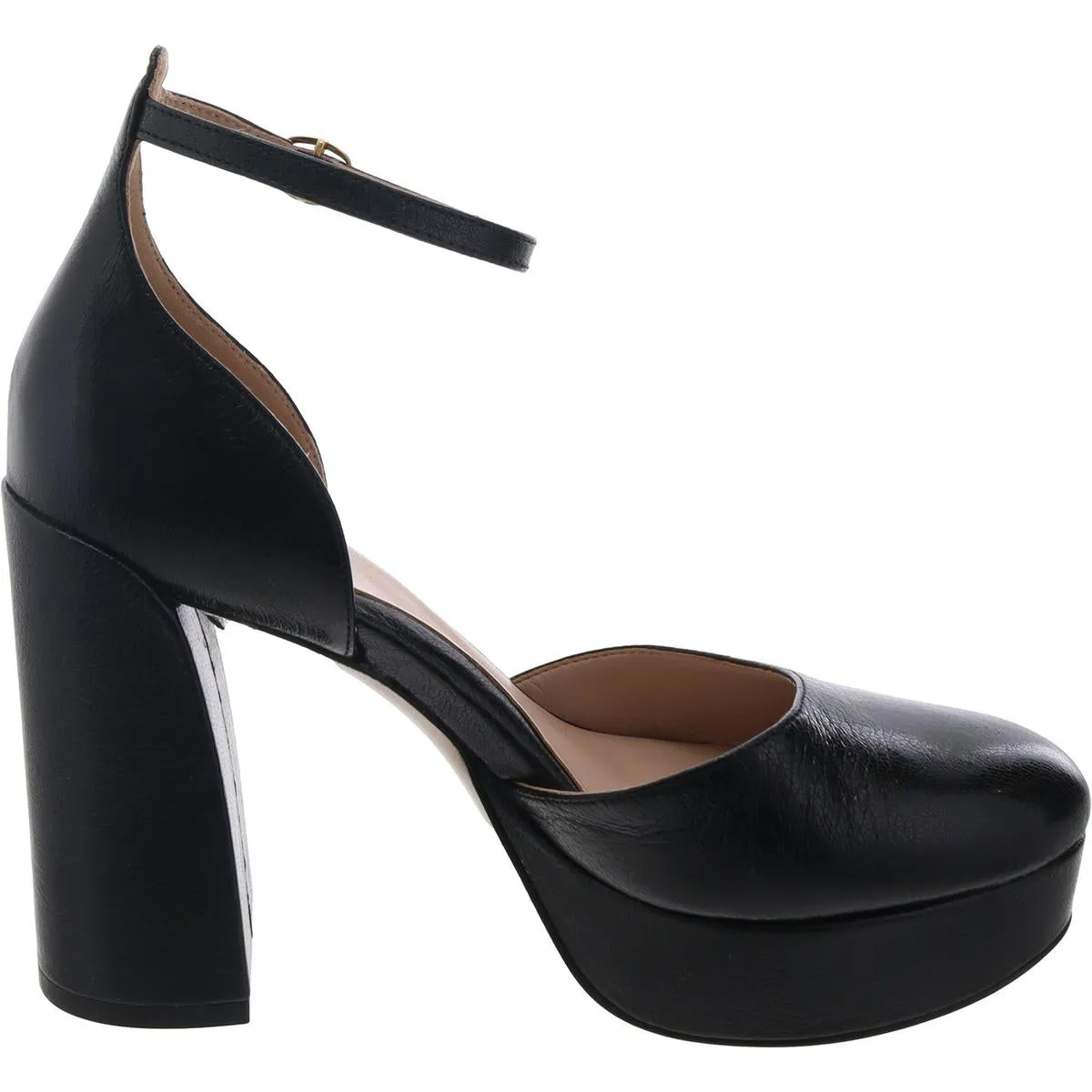 Giovanna Womens Leather Pumps Platform Heels