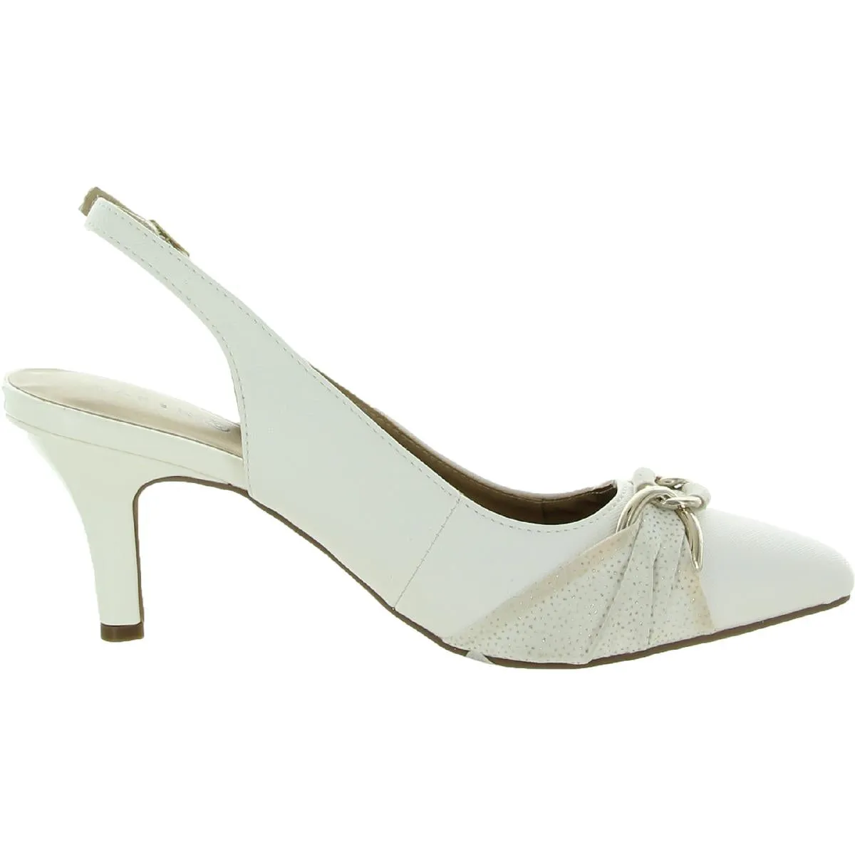 Gisellee Womens Chain Slingback Heels
