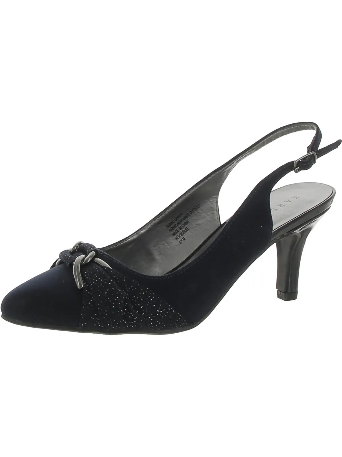 Gisellee Womens Chain Slingback Heels