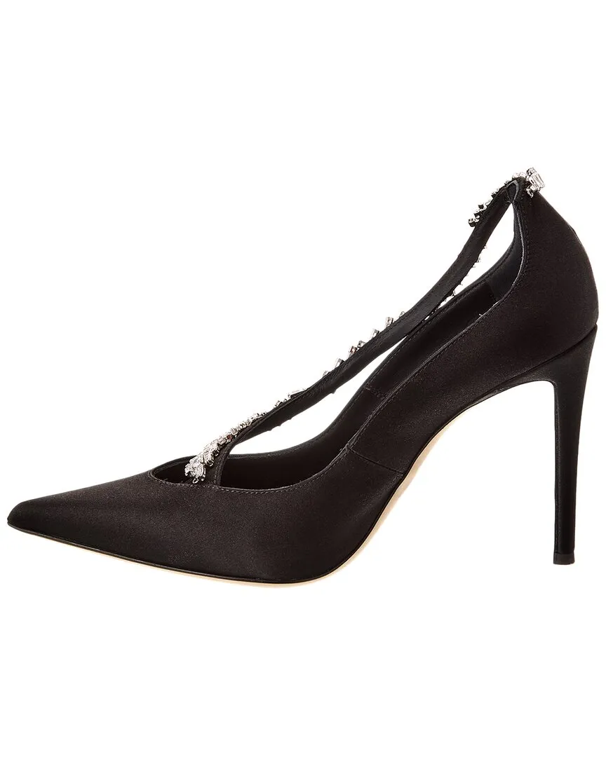 Giuseppe Zanotti Filipa Crystal 105 Satin Pump