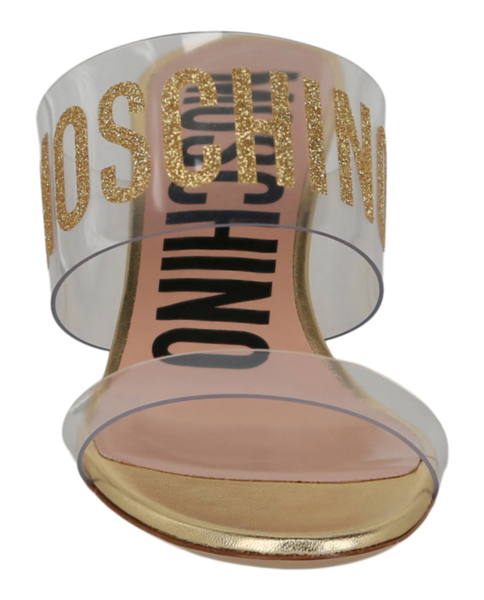 Glitter Logo Heel Sandals