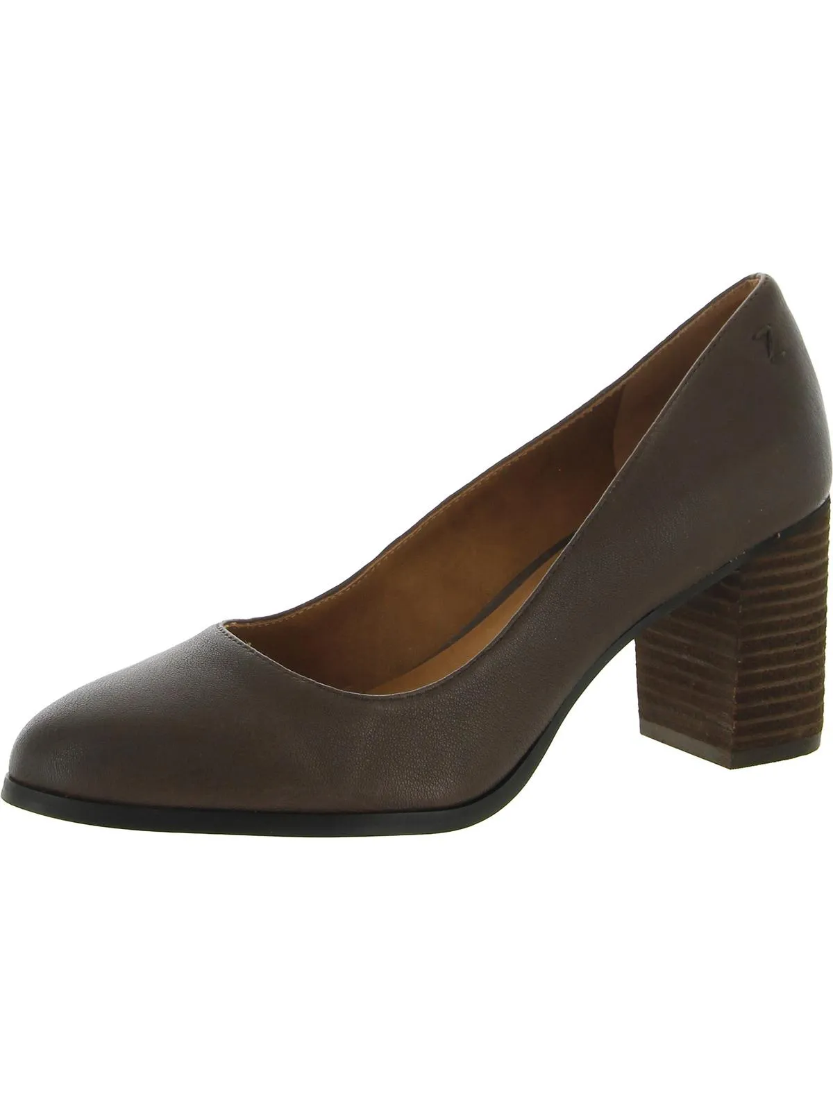 Gloria Womens Leather Slip-On Pumps